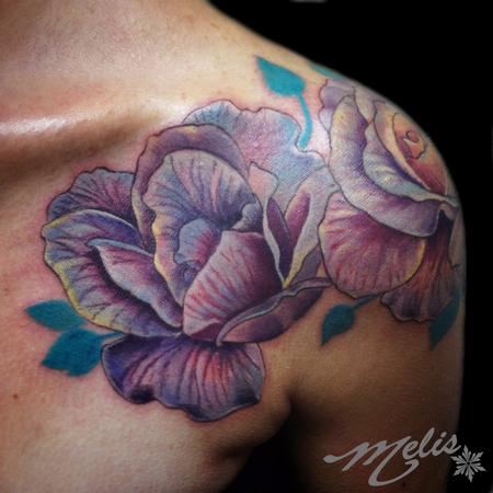 Tattoos - roses of a different tone - 100100